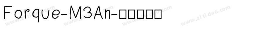 Forque-M3An字体转换