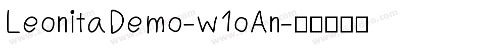 LeonitaDemo-w1oAn字体转换