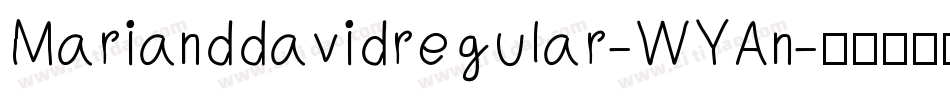 Marianddavidregular-WYAn字体转换