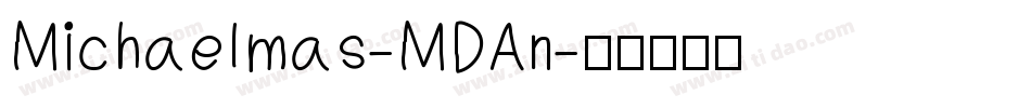 Michaelmas-MDAn字体转换
