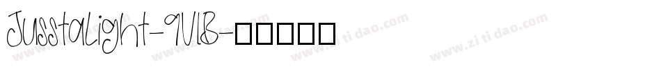 JusstaLight-9VlB字体转换