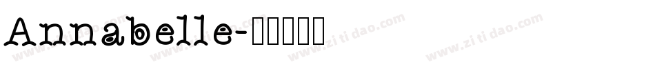 Annabelle字体转换