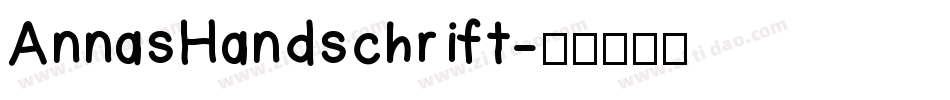 AnnasHandschrift字体转换