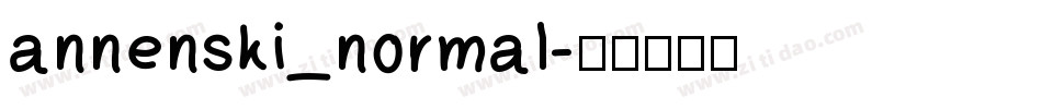annenski_normal字体转换