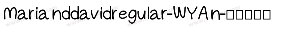 Marianddavidregular-WYAn字体转换