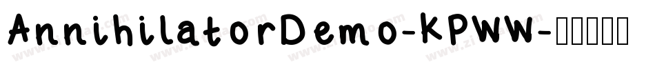 AnnihilatorDemo-KPWW字体转换
