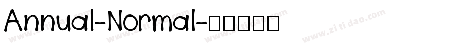 Annual-Normal字体转换