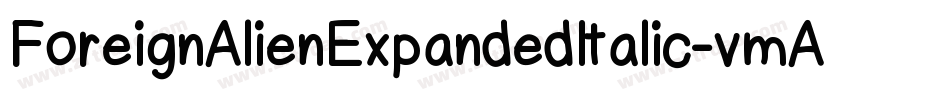 ForeignAlienExpandedItalic-vmAnO字体转换