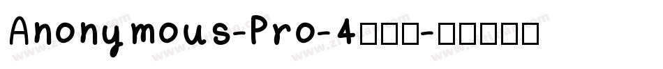 Anonymous-Pro-4转换器字体转换