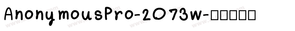 AnonymousPro-2O73w字体转换