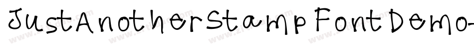 JustAnotherStampFontDemo-VWvy字体转换 JustAnotherStampFontDemo-VWvy字体转换