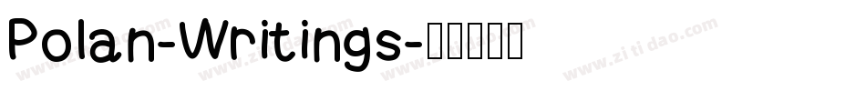 Polan-Writings字体转换