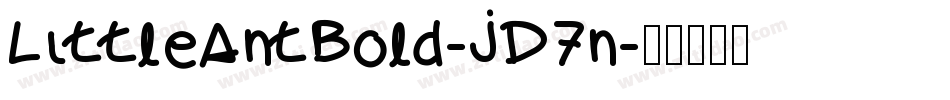 LittleAntBold-JD7n字体转换