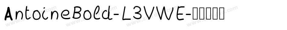 AntoineBold-L3VWE字体转换