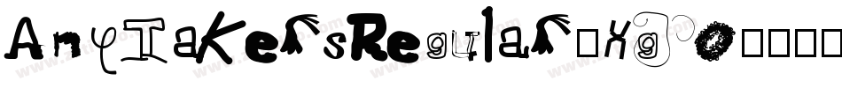 AnyTakersRegular-XgPo字体转换