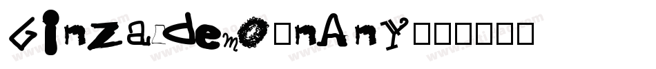 Ginzacdemo-nAnY字体转换