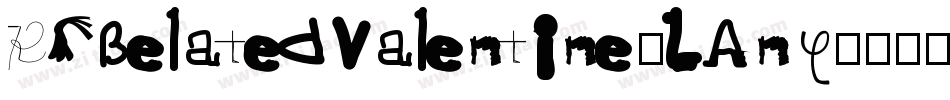 KrBelatedValentine-LAny字体转换