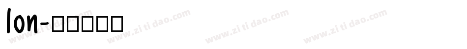 Ion字体转换