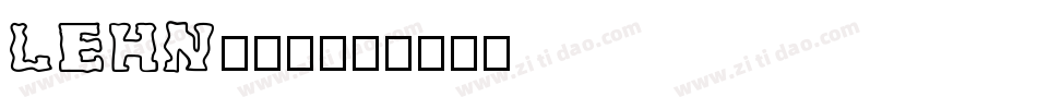 LEHN003字体转换
