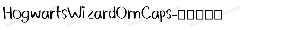 HogwartsWizardOrnCaps字体转换