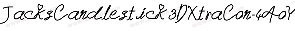 JacksCandlestick3DXtraCon-4AoY字体转换