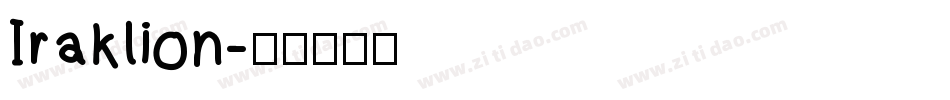 Iraklion字体转换