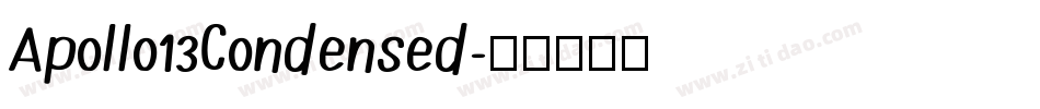 Apollo13Condensed字体转换