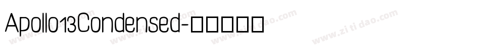 Apollo13Condensed字体转换