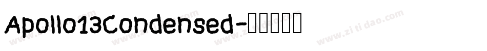 Apollo13Condensed字体转换