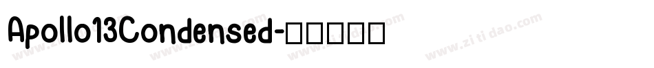 Apollo13Condensed字体转换