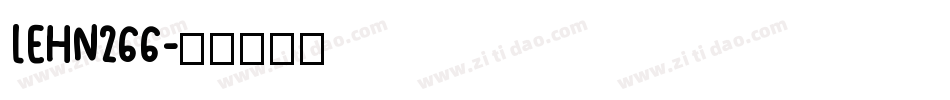 LEHN266字体转换