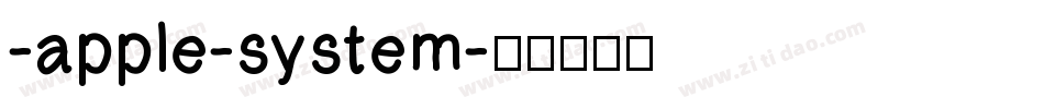 -apple-system字体转换