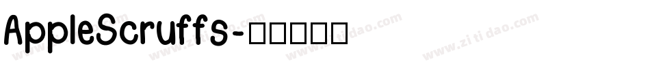 AppleScruffs字体转换