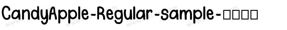 CandyApple-Regular-sample字体转换