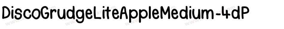 DiscoGrudgeLiteAppleMedium-4dPB字体转换