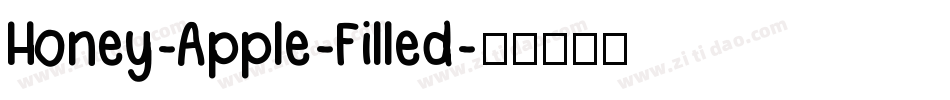 Honey-Apple-Filled字体转换