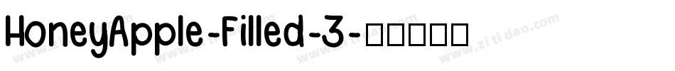HoneyApple-Filled-3字体转换