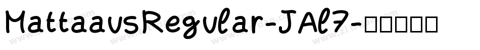 MattaausRegular-JAl7字体转换