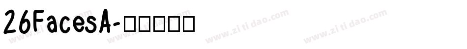 26FacesA字体转换