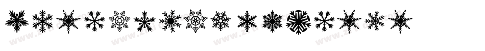 DH-snowflakes-1字体转换