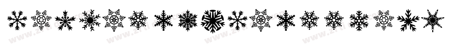 SnowflakesFalling字体转换