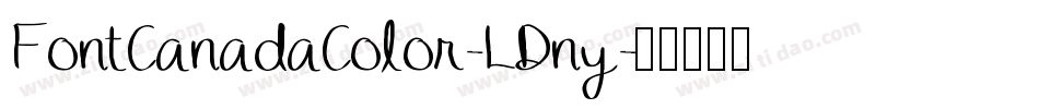 FontCanadaColor-LDny字体转换