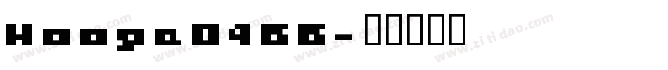Hooge0466字体转换