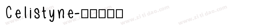 Celistyne字体转换