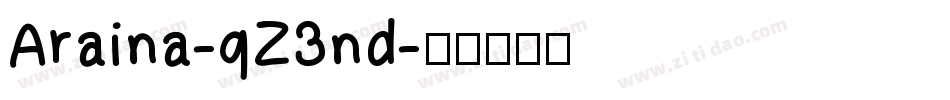 Araina-qZ3nd字体转换
