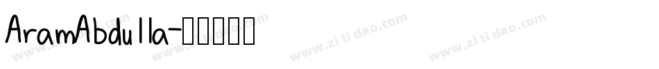 AramAbdulla字体转换
