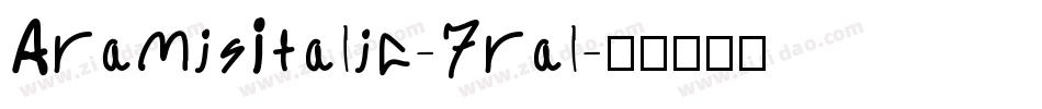 AramisItalic-7ral字体转换