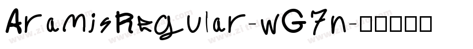 AramisRegular-wG7n字体转换
