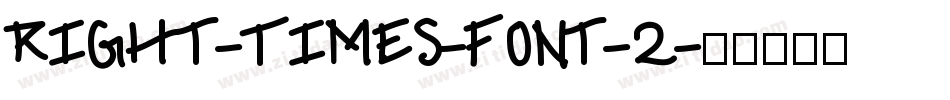 Right-Times-Font-2字体转换