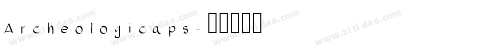 Archeologicaps字体转换